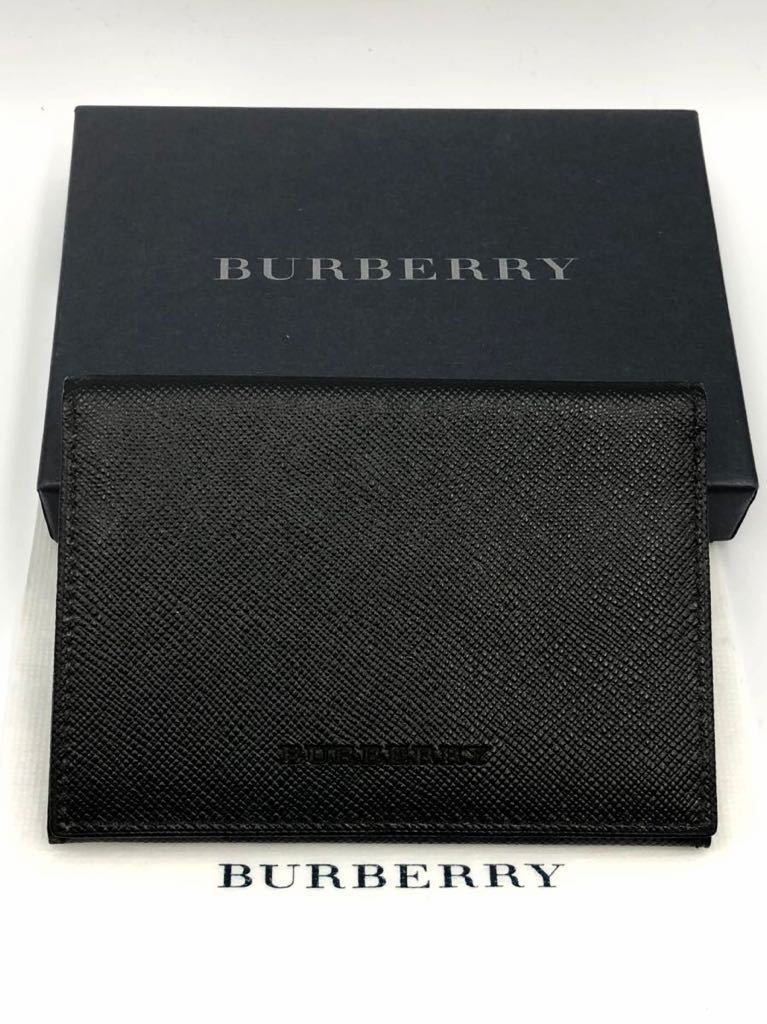 BURBERRY バーバリー　名刺入れ　未使用品　黒　ブラック バーバリー 名刺入れ ブラック 未使用品 BURBERRY カードケース 定期