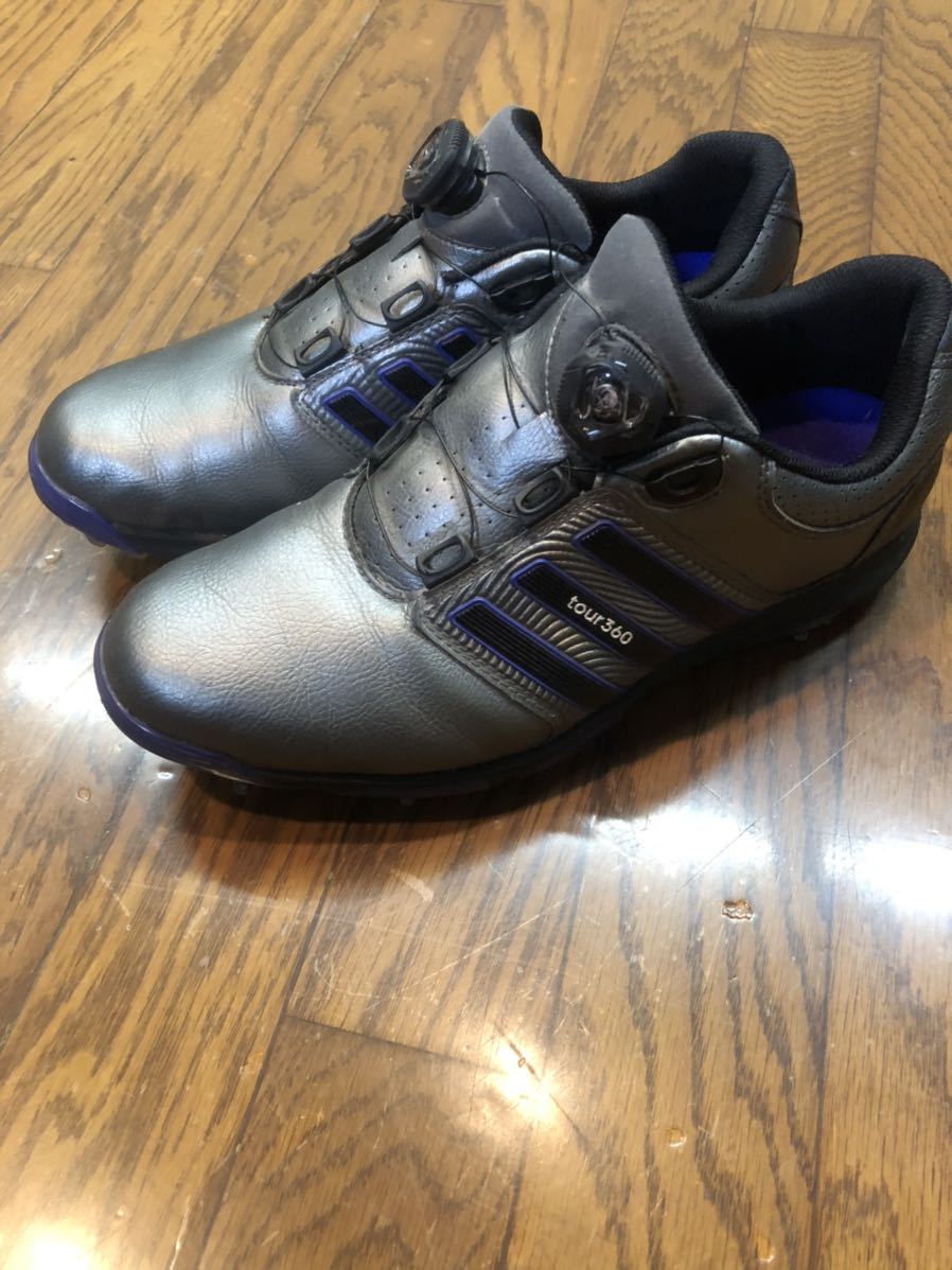 【人気，低価】 adidas アディダス ゴルフ スパイク(27.0cm)｜売買されたオークション情報、yahooの商品情報をアーカイブ公開 - オークファン 27.0cm