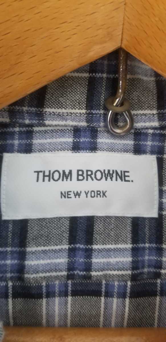 トムブラウン THOM BROWNE ネルシャツ チェック柄 アメリカ製 長袖 