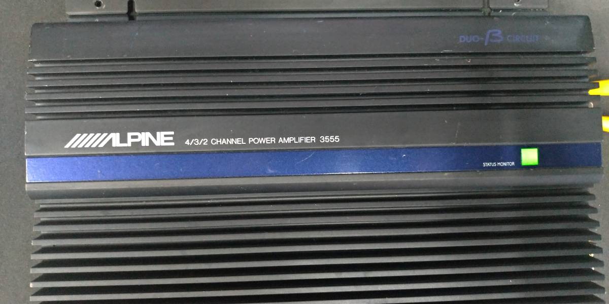 カーオーディオパワーアンプ ALPINE 3555 アルパイン 2台