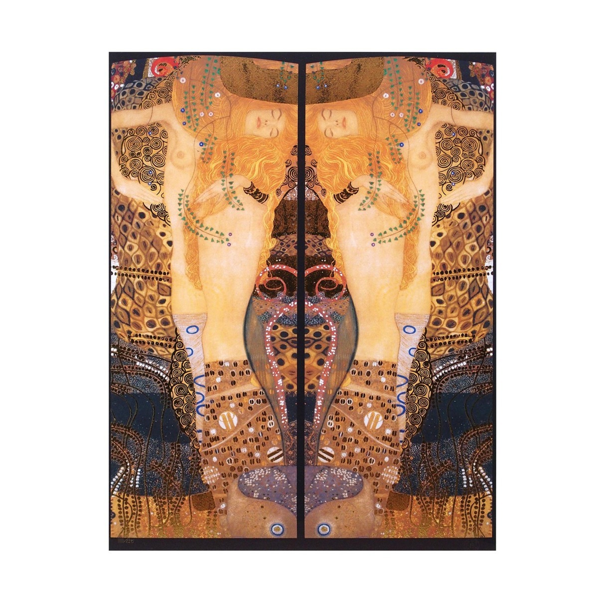 ENCHANTE/グスタフ・クリムト Gustav Klimt 「水蛇Ⅰ」 複製版画 原画