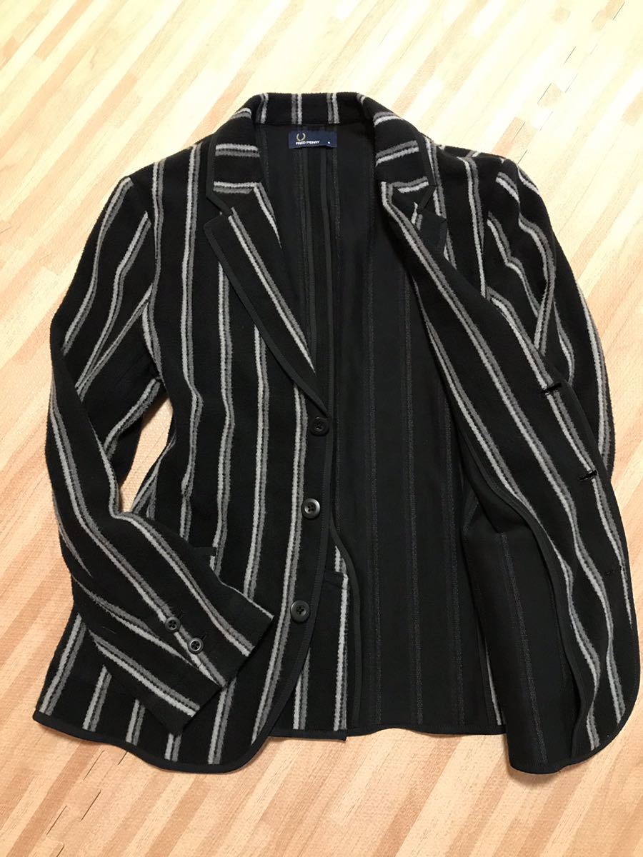 FRED PERRY ストライプ ジャケット M FRED PERRY ストライプ ジャケット M FRED PERRY ストライプカジュアル