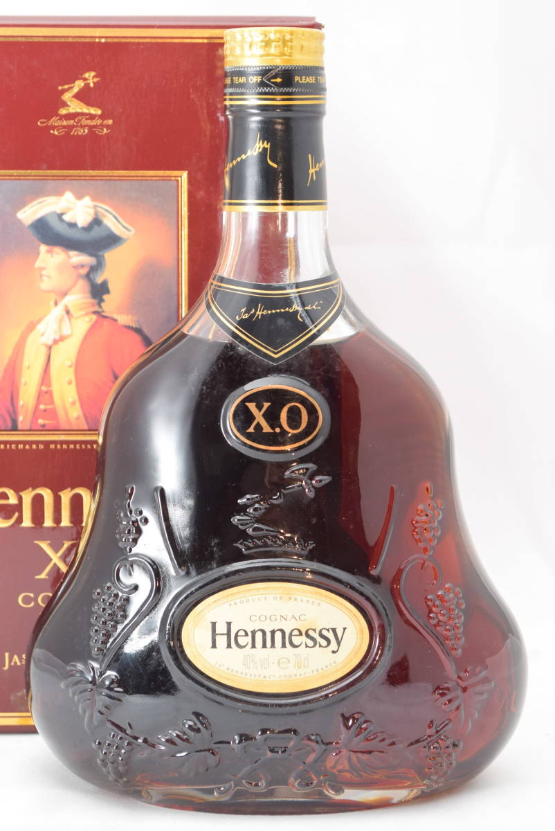 ☆未開栓☆Hennessy ヘネシー XO 金キャップ クリアボトル COGNAC
