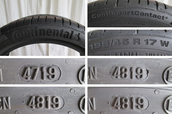 ☆コンチネンタル コンチスポーツ5195⁄45R17 タイヤ -新車外し 2026年