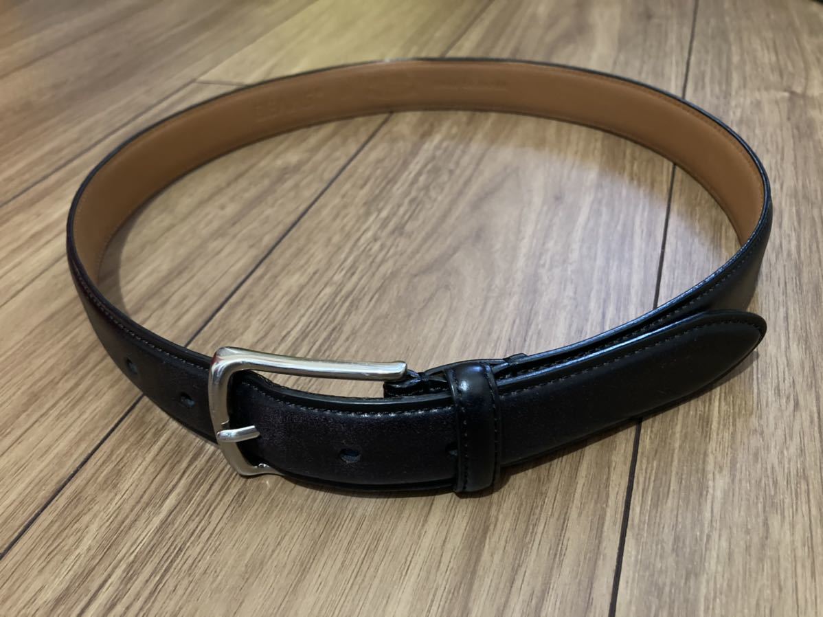 中古】BEAMS コードバン ベルト 30icn サイズ 75 cm相当 レザーベルト