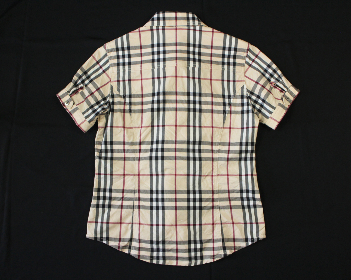 英国製 Burberry バーバリー レディース 半袖シャツ ブラウス L ノバチェック Made In England 半袖シャツ 売買されたオークション情報 Yahooの商品情報をアーカイブ公開 オークファン Aucfan Com