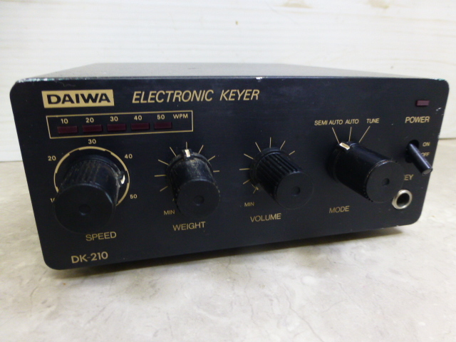 i547 超激レア DAIWA ダイワ ELECTRONIC KEYER エレキー DK-210 無線機