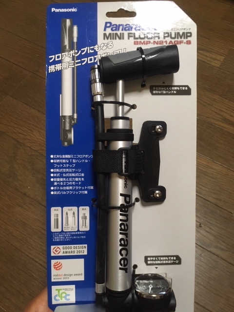 【100%新品，セール】 パナレーサー 空気入れ ミニフロアポンプ フットステップ装備 可変式 ボトル台座用ブラケット付属 米式/仏式/英式バルブ対応 BMP-N21AGF-S(携帯型)｜売買されたオークション情報、yahooの商品情 携帯型