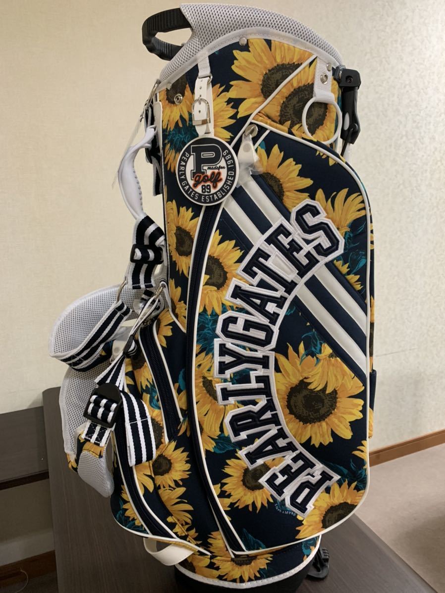 パーリーゲイツ キャディバッグ ひまわり柄 ヒマワリ スポーツ