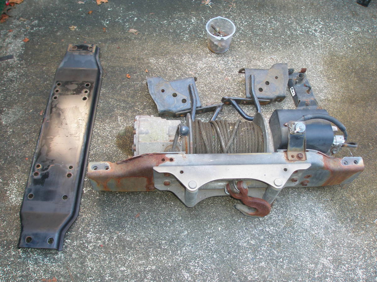 ランクル ジムニー 軽トラにも？ 130サーフ トヨタ純正ウインチ 12V 
