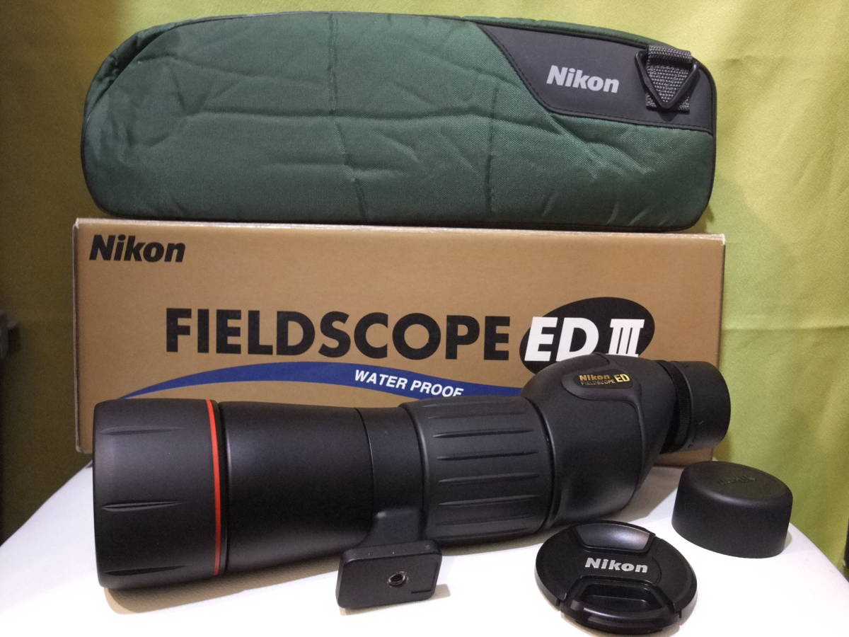 限定ブラック ニコン フィールドスコープ EDIII FIELDSCOPE ED3 元箱 キャリングケース 接眼レンズ接眼レンズ付 0B652 ...