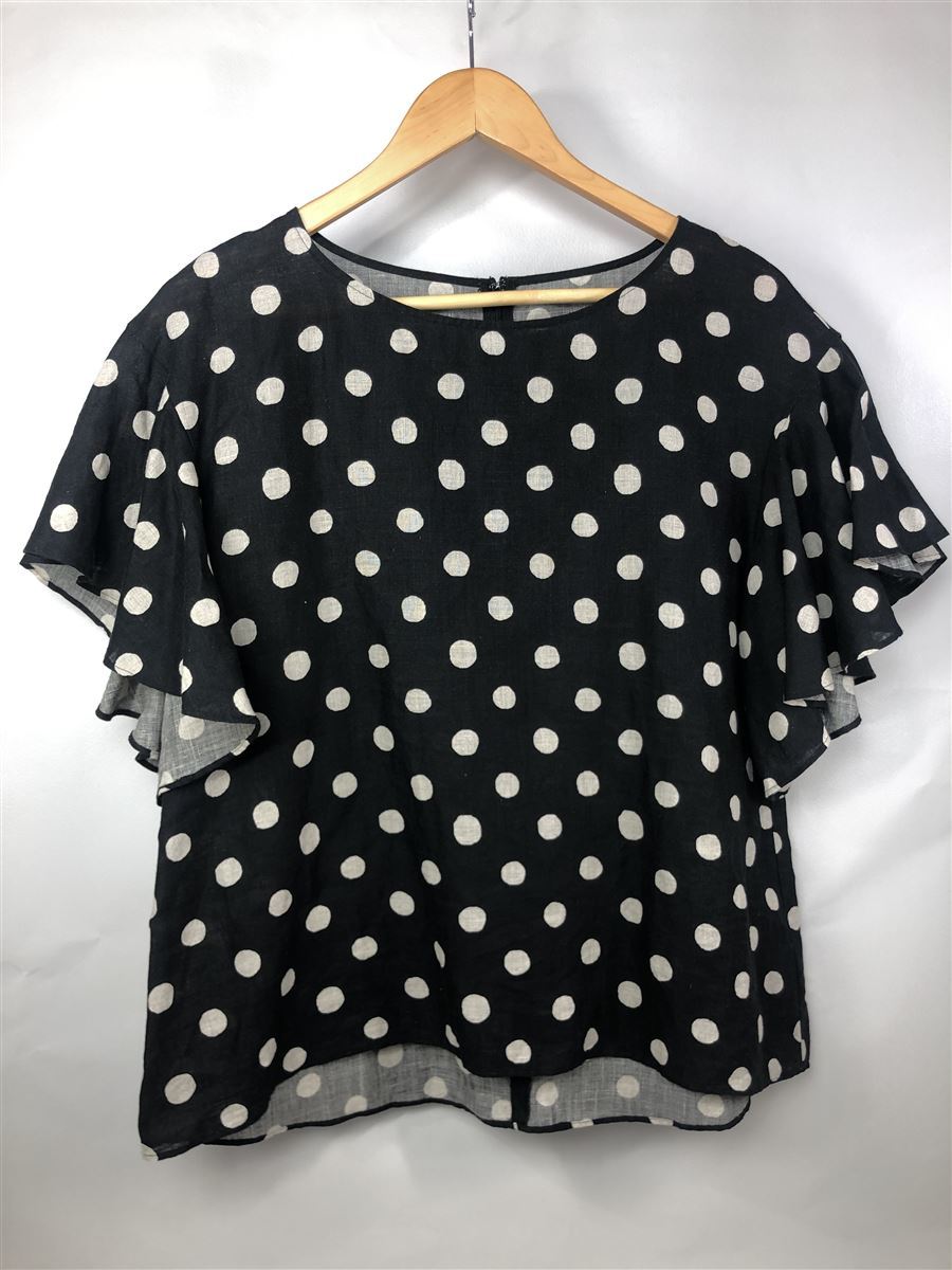 最安値，お買い得 JOURNAL STANDARD 18SS/麻ドットフリルブラウス/one/リネン/BLK/ドット(Mサイズ)｜売買されたオークション情報、yahooの商品情報をアーカイブ公開 - オークファン Mサイズ