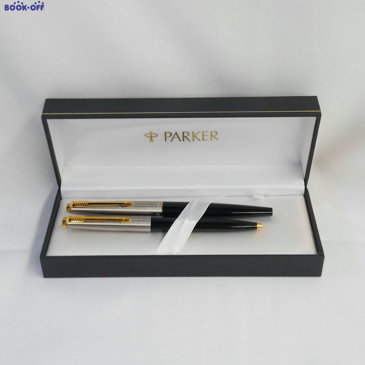 即決】【保存箱付】PARKER 万年筆・ボールペンセット シルバー
