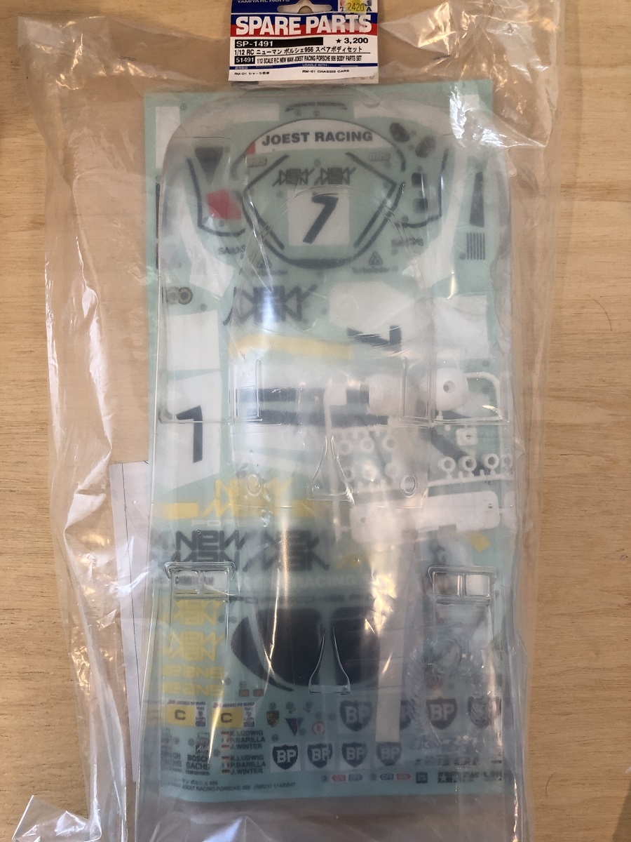 ★タミヤ ★　1/12 ニューマン ポルシェ 956 /RM-01電動RC ２WDレーシングカー用ボディ_1