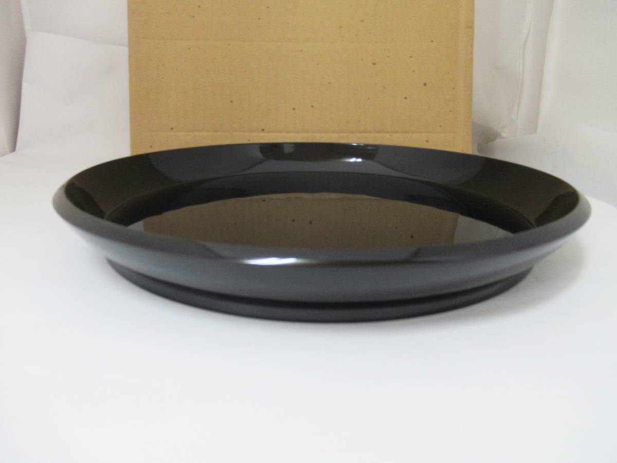 木製 真塗 大円盆 紙箱付 茶道具 22 419－8 入門者茶道グッズ