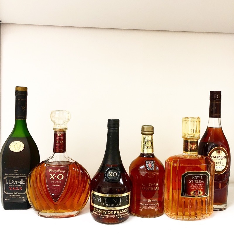 低価，お得 洋酒6本セット ロイヤルスターリング / ブルネル ナポレオン XO / シーバス インペリアル 18年 / ドーヴィル VSON 他2本 古酒 未開栓 U(カミュ)｜売買されたオークション情報、yahooの商品情報をア コニャック