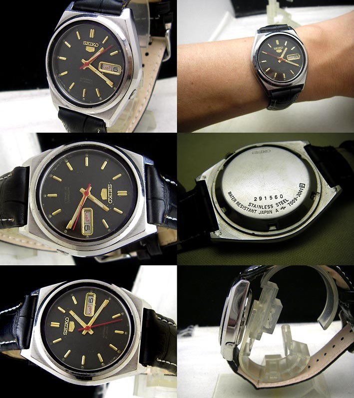 0 7009-3041 Automatic Seiko セイコー5 - 70年代 ビンテージ 自動巻