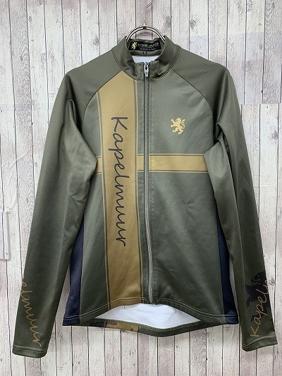 カペルミュール kapelmuur 長袖 サイクルジャージ 裏起毛 カーキ M(M