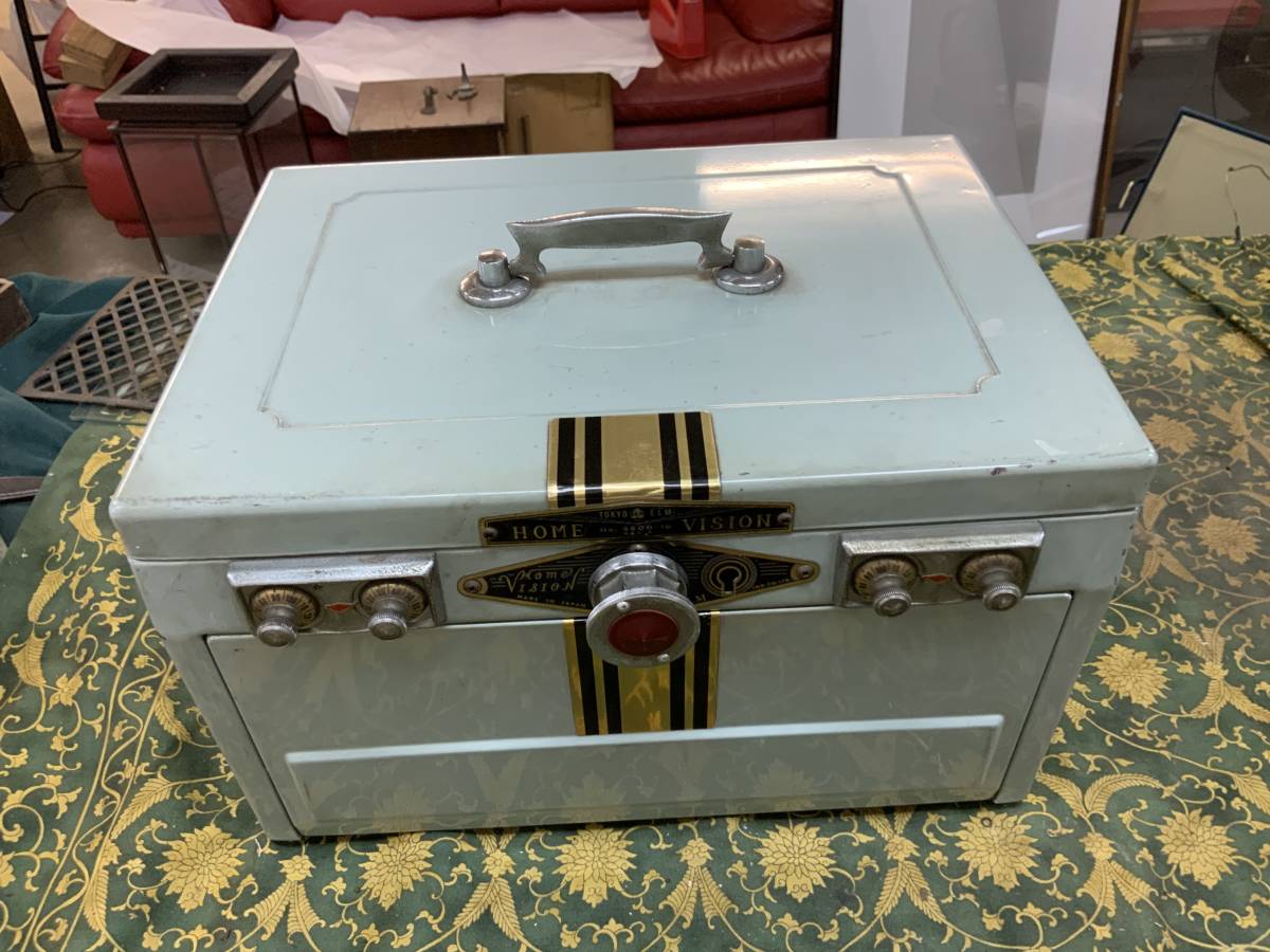 □ お洒落 昭和レトロ 鉄製 商品ケース 金庫 東京ELM home vision
