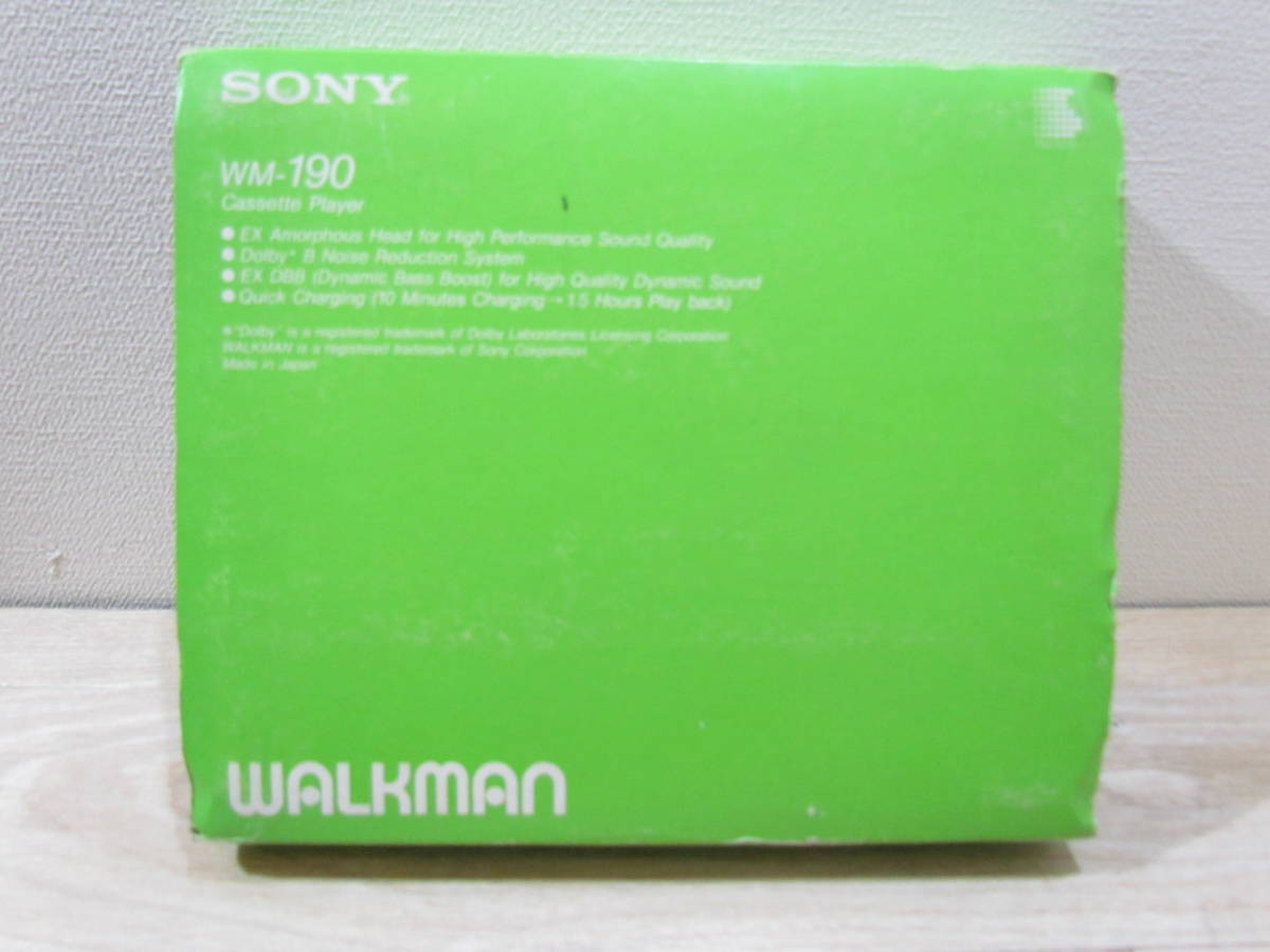 ☆SONY WALKMAN WM-190/ポータブルカセットプレーヤー/ウォークマン
