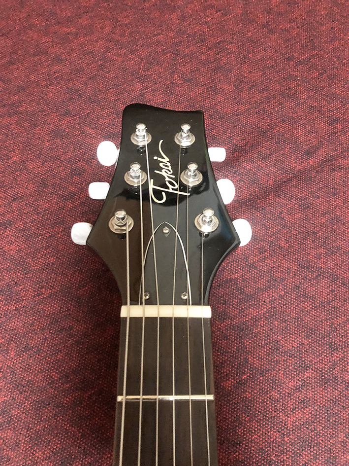 Tokai ダブルカッタウェイタイプ エレキギター ブラック トラ柄 PRS