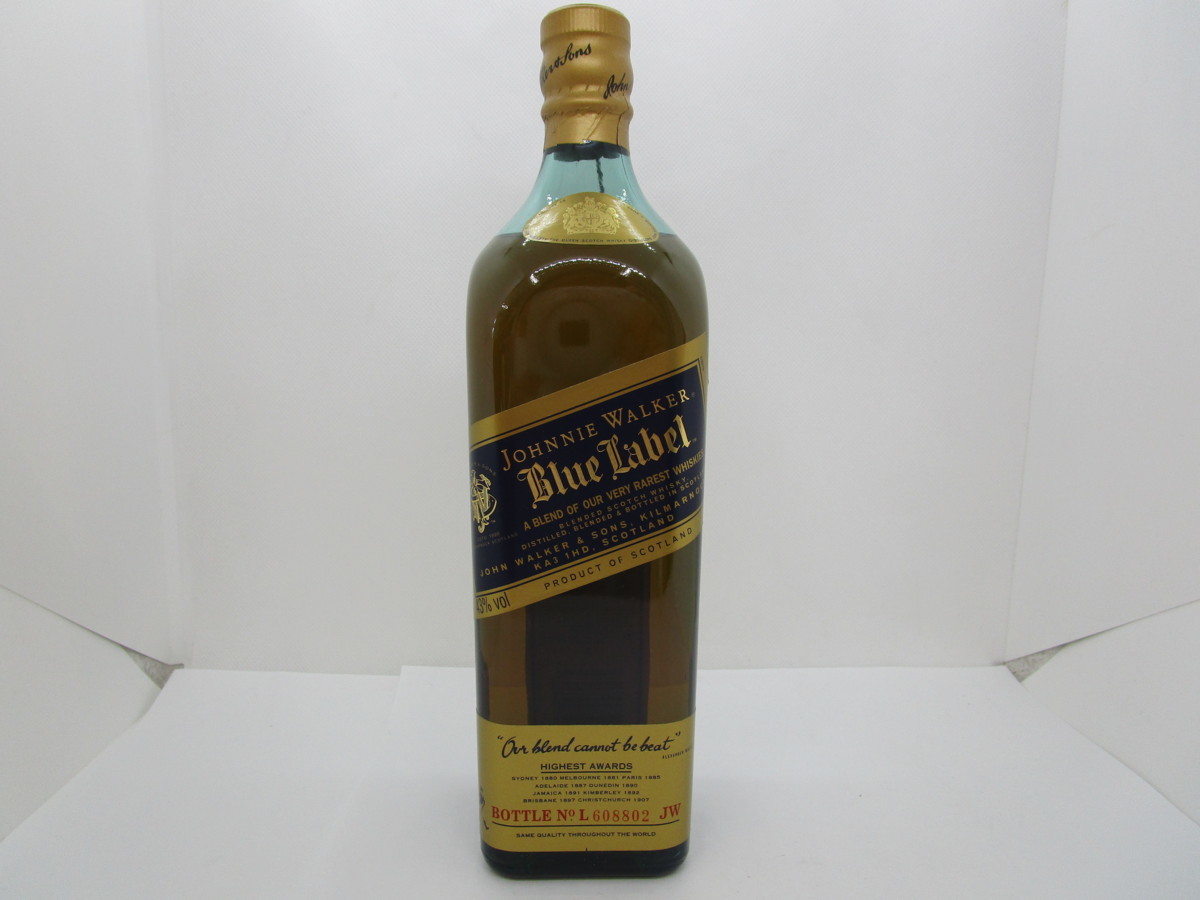 ジョニーウォーカー ブルーラベル 旧ボトル 43度 古酒 750ml