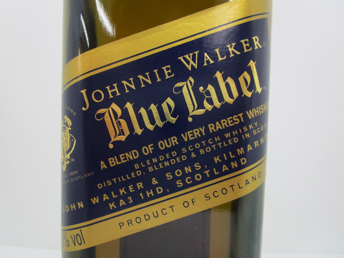 ジョニーウォーカー ブルーラベル 旧ボトル 43度 古酒 750ml 