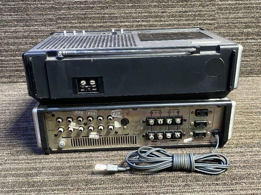□□ SONY カセットデンスケ CF-2700D + アンプ TA1700 / ソニー