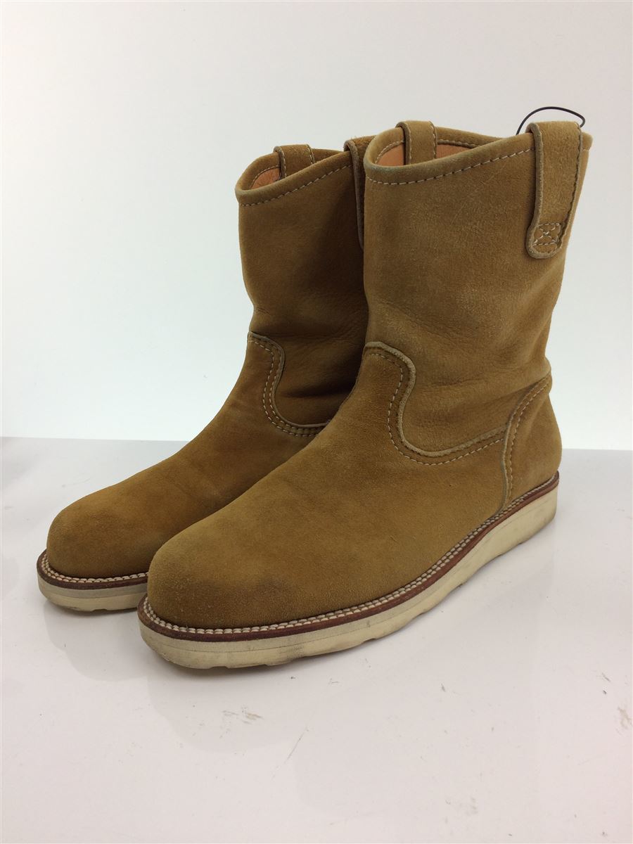 Flat Head Boots - The : FN-FB-004 Horsehide Logger Beige r⁄Boots