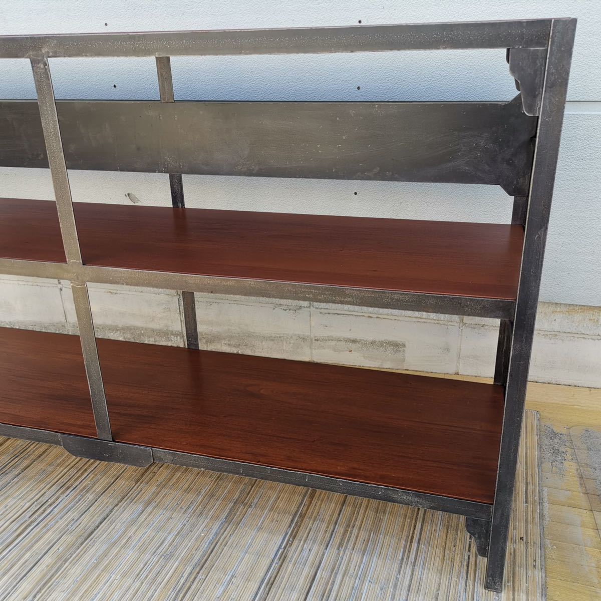 良品』unico ウニコ LUMBER ランバー ワイドシェルフ アイアン 