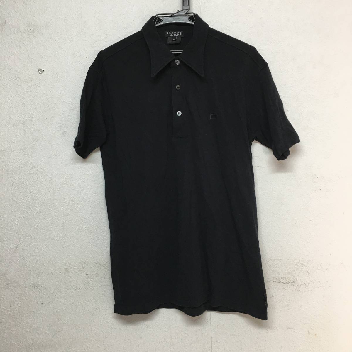 Fy2 98 正規品 Gucci グッチ Gロゴ ポロシャツ 半袖 黒 メンズ M ブラック 半袖シャツ 売買されたオークション情報 Yahooの商品情報をアーカイブ公開 オークファン Aucfan Com