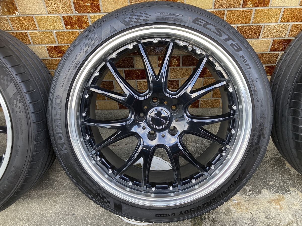 購入特典付き 溝有 AST PRECIOUS 20インチ 深リム 245/40R20 クムホ 4本