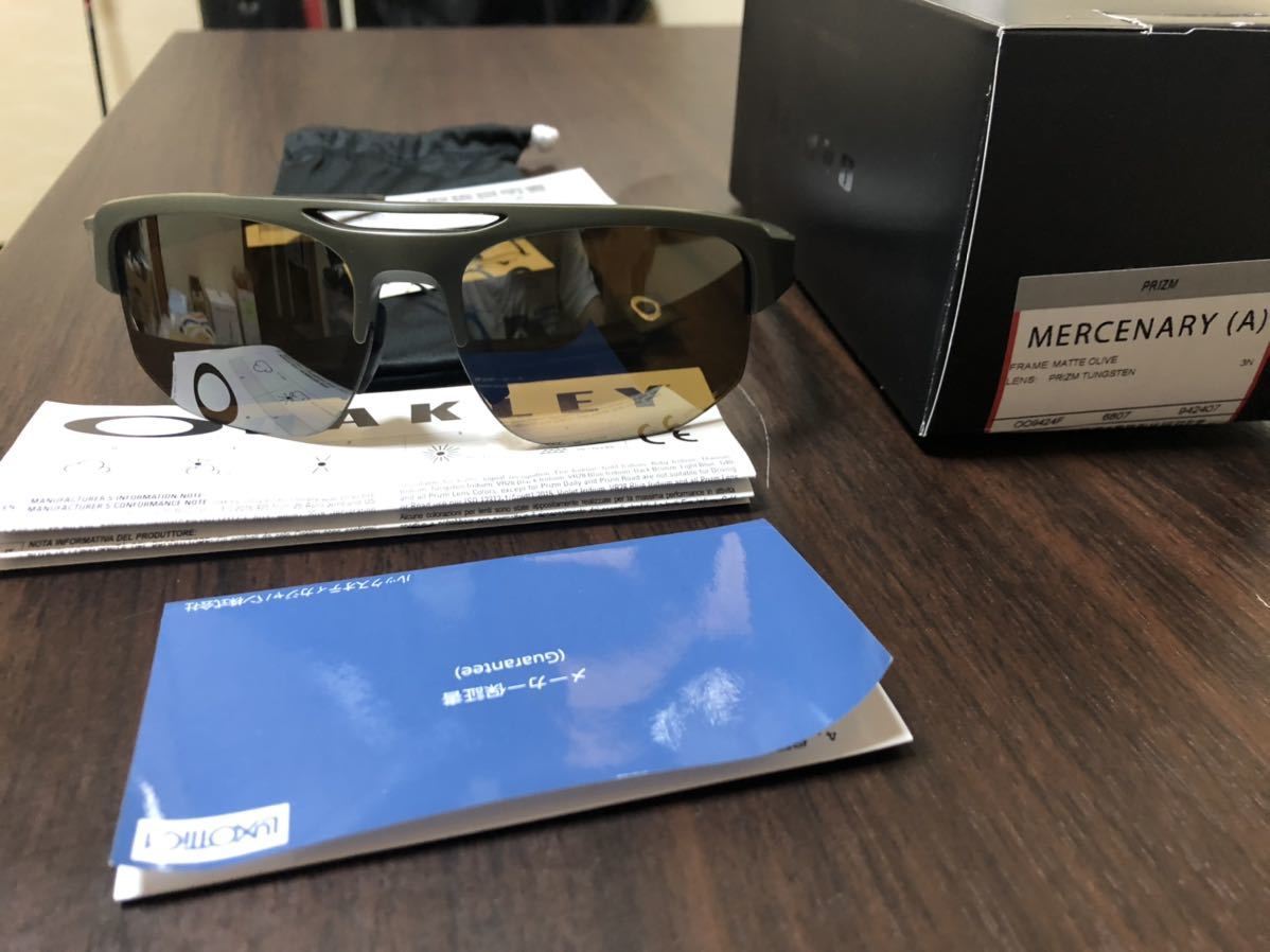 新作，2026 オークリー ゴルフ マーセナリー アジアフィット OO9424F-0768 プリズム サングラス Matte Olive Prizm Tungsten OAKLEY MERCENARY(セル、プラスチックフレーム)｜売買されたオークション情報、yahooの商品情 セル、プラスチックフレーム