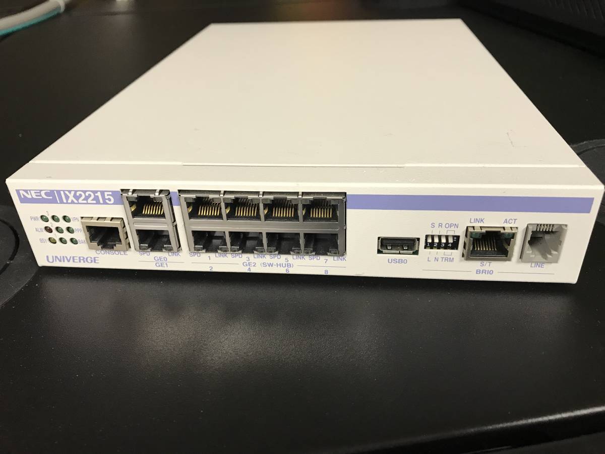オンライン激安 【最新ファームウェア10.3.13搭載】NEC IX2215ルーター