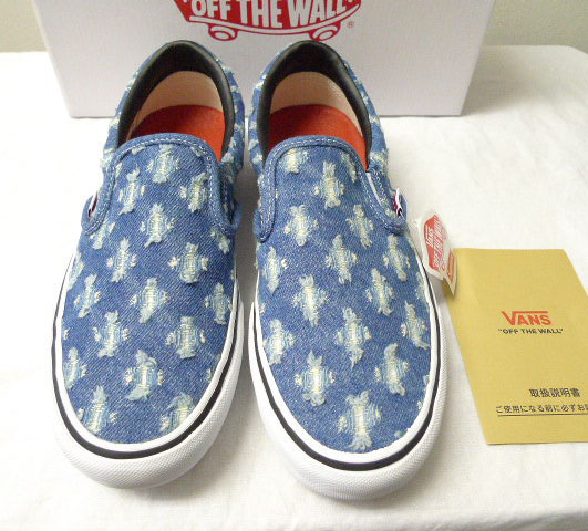 ◆ 新品未使用 20ss Supreme Vans Hole Punch Denim Slip-On Pro US9 27cm シュプリーム バンズ スリッポン デニム スニーカー