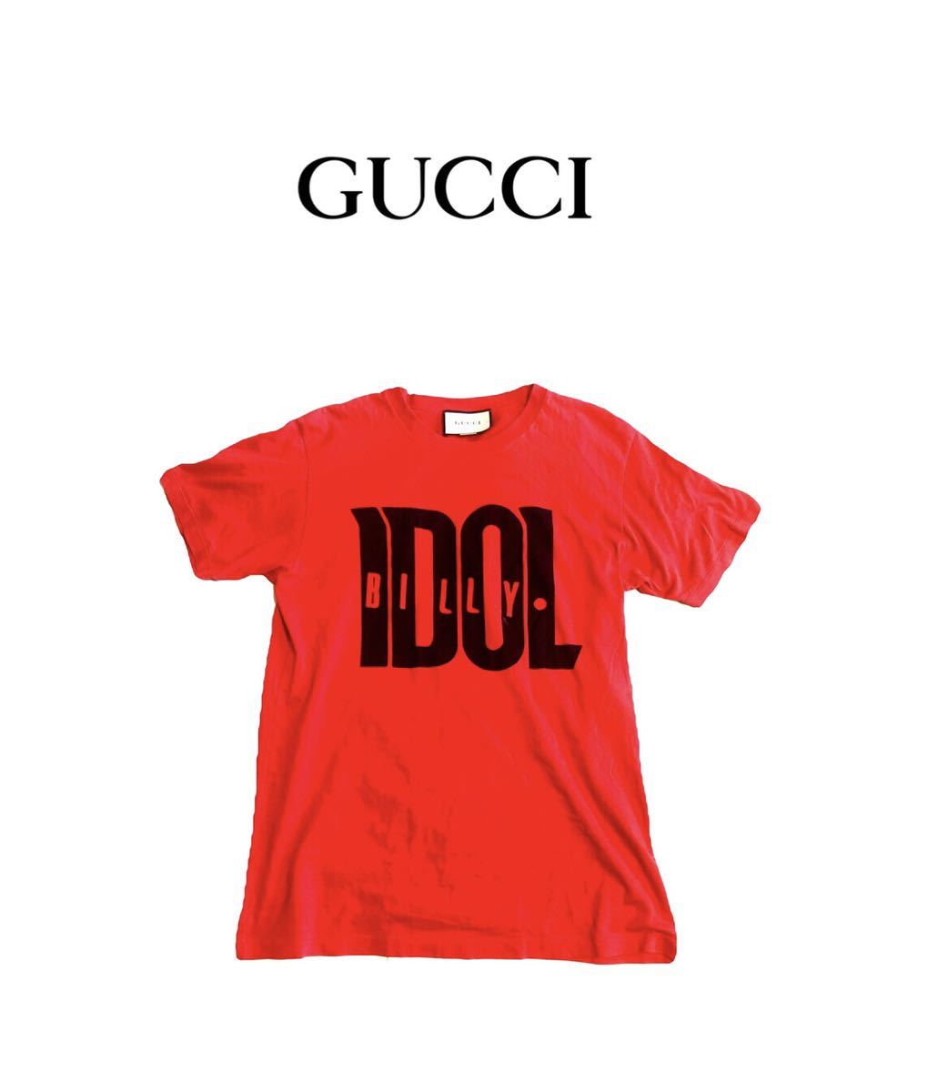 【お得，得価】 GUCCI グッチ Tシャツ 半袖 レッド 赤 正規品 本物 Billy Idol ビリー アイドル プリント オーバーサイズ 2019(半袖シャツ)｜売買されたオークション情報、yahooの商品情報をアーカイブ公開 - オーク 男性用