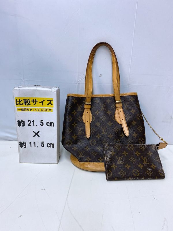 VUITTON モノグラム LOUIS バケットPM ルイヴィトン ヴィトン トート