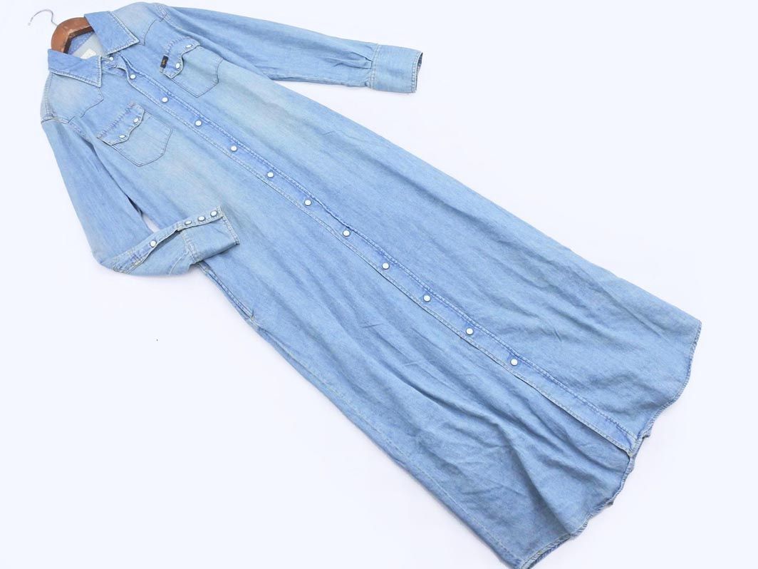 クローラ Lee デニム マキシ シャツ ワンピース Sizes 水色 Aib0 女性用 売買されたオークション情報 Yahooの商品情報をアーカイブ公開 オークファン Aucfan Com