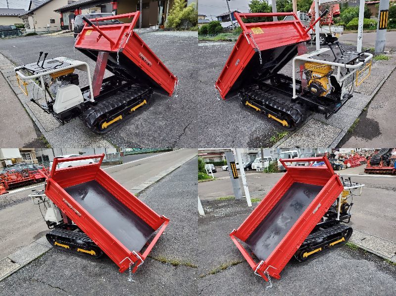 宮城発】サンケー クローラー運搬車 SC-435-D （手動ダンプ式・500kg