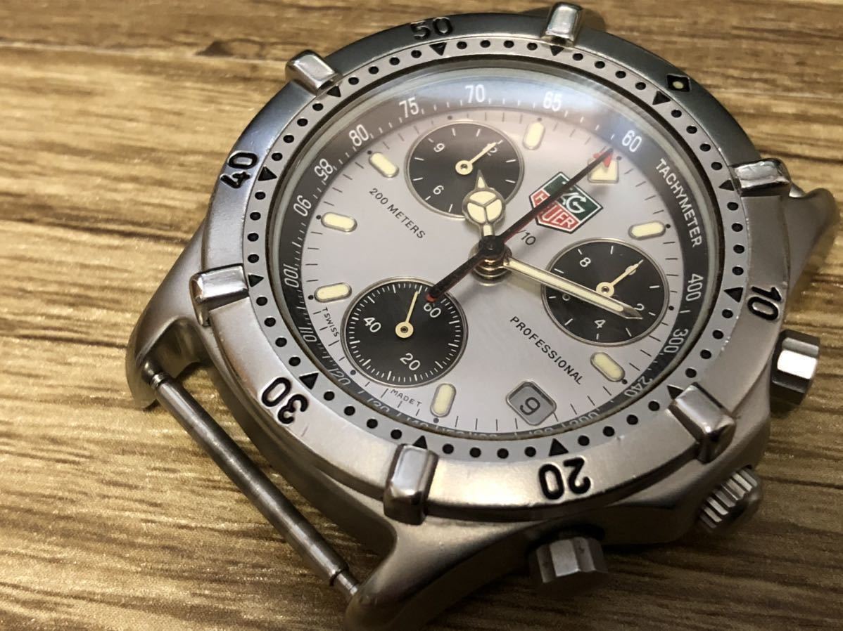 TAG Heuer プロフェッショナル クロノグラフ 200m ☆ TAG heuer PROFESSIONAL タグホイヤー プロフェッショナル 美品