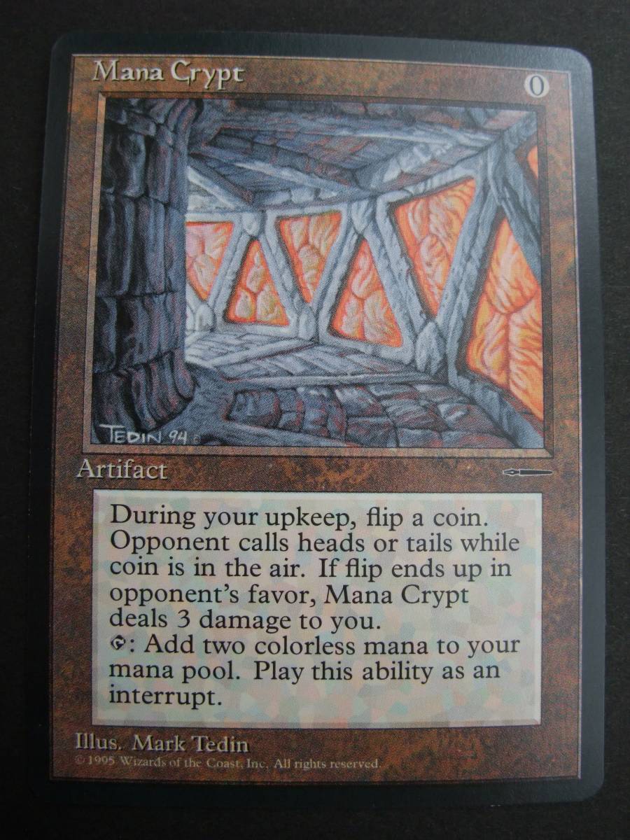MTG Mana Crypt 魔力の墓所 プロモ版 簡易書留送料無料 Mana Crypt