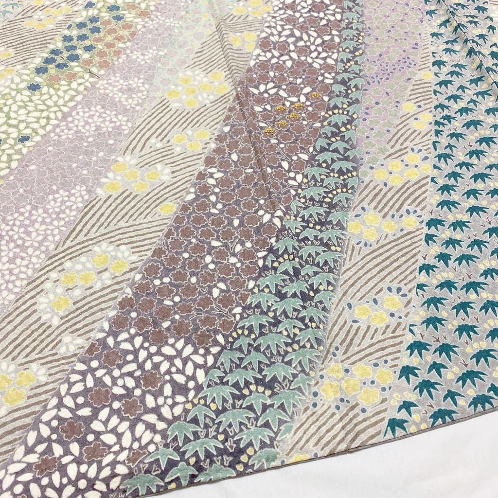 数量限定，正規品 着物月花 おぼろ染 相良刺繍 可憐な花尽くしの