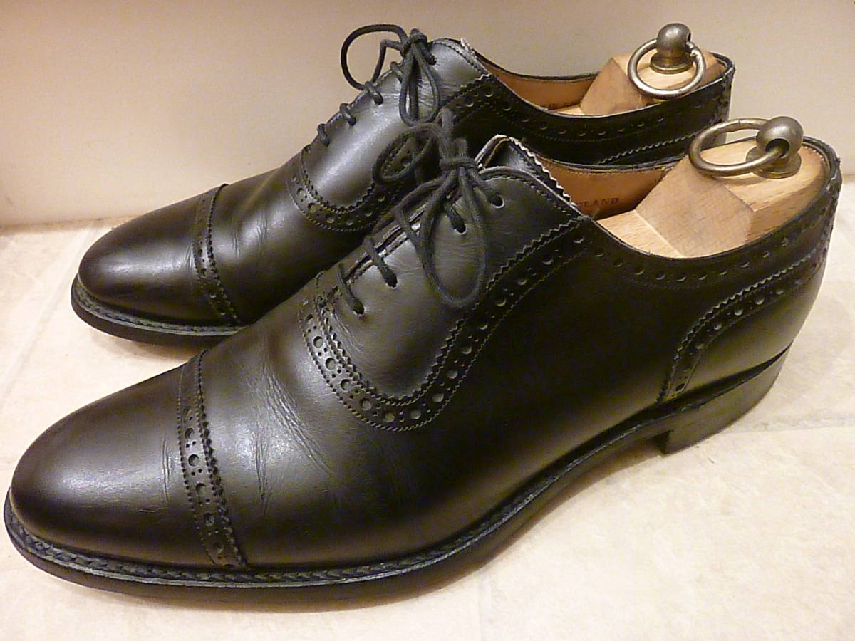 GEOFFREY ストレートチップシューズ ジェフェリー BLACK CHEANEY 