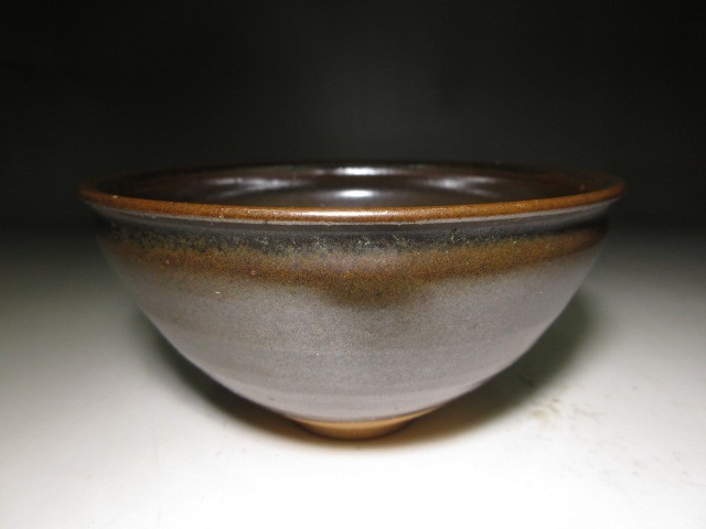 ☆近代陶芸の祖 板谷波山 天目 茶碗☆共箱・共布・仕覆☆