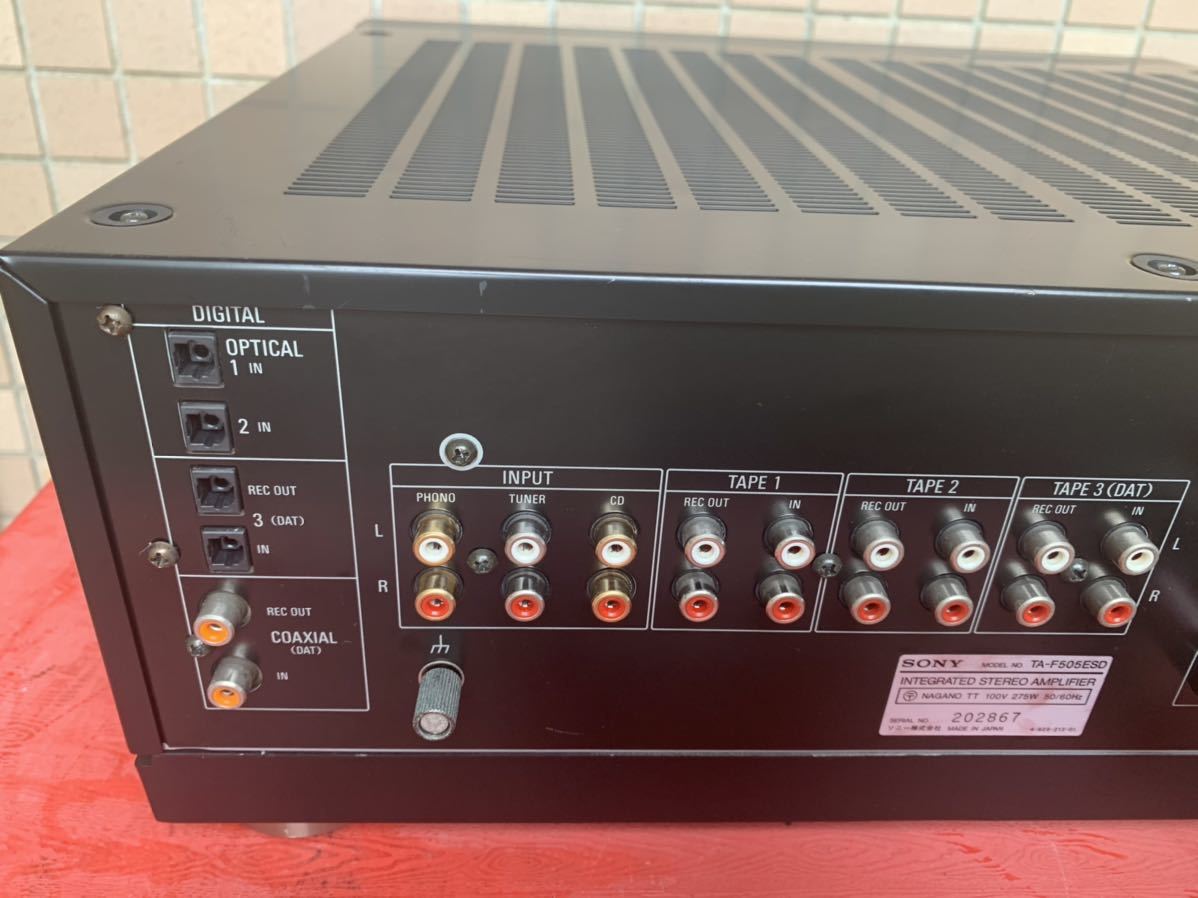 SONY プリメインアンプ TA-F505ESD (デジタル信号入出力端子付き)
