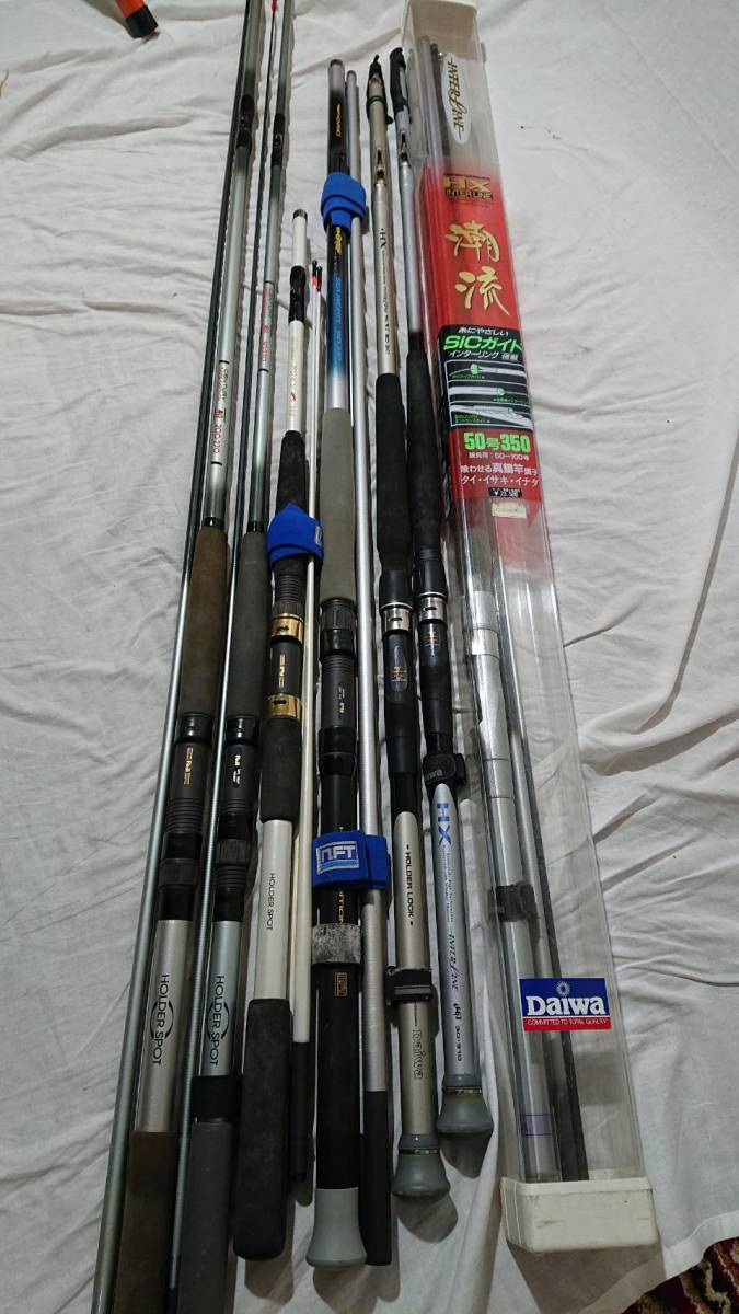 【人気，新品】 0923-3 釣具 釣竿 ロッド 船 竿 インターライン 振出 まとめて セット DAIWA 帆影 潮流 OLYMPIC 等 7本(ダイワ)｜売買されたオークション情報、yahooの商品情報をアーカイブ公開 - オークファン 船竿