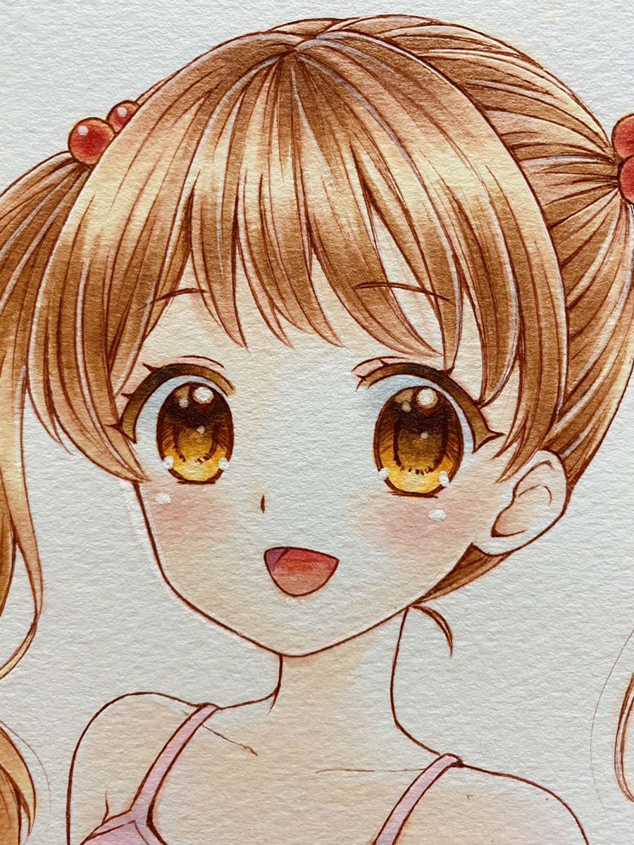 同人 手描きイラスト 12歳。綾瀬花日 A4(手描きイラスト)｜売買された