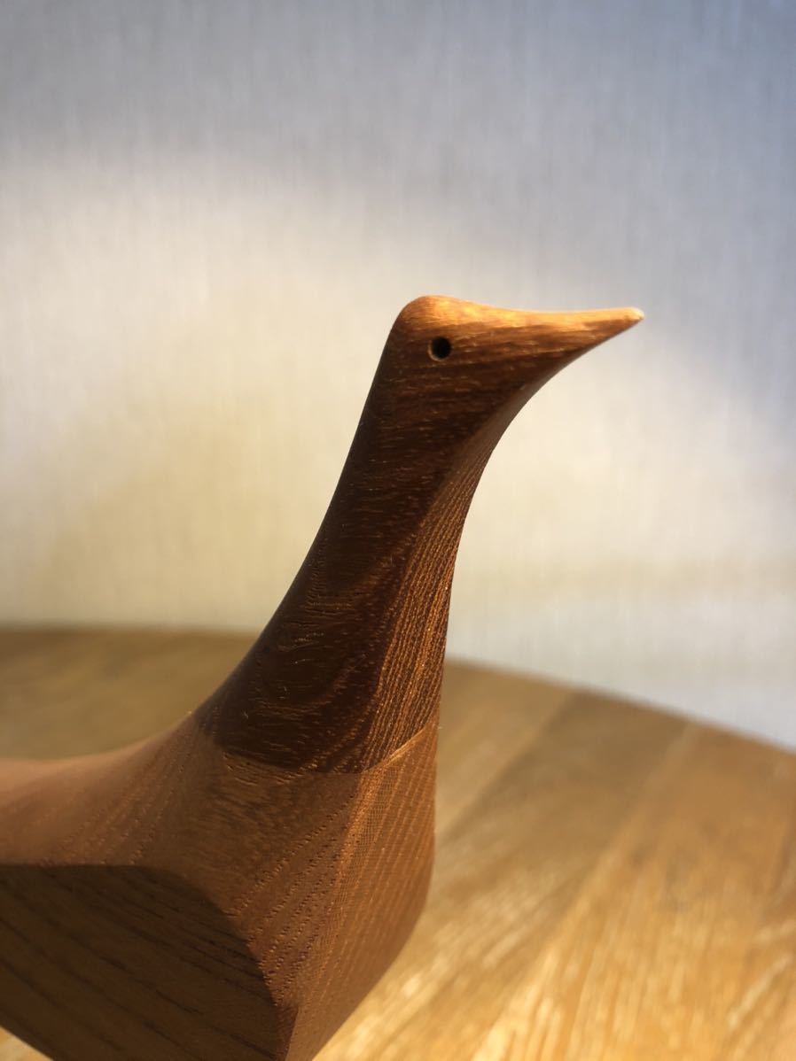 ミッドセンチュリー 北欧 鳥 オブジェ 木製 木製 バードオブジェ 置物