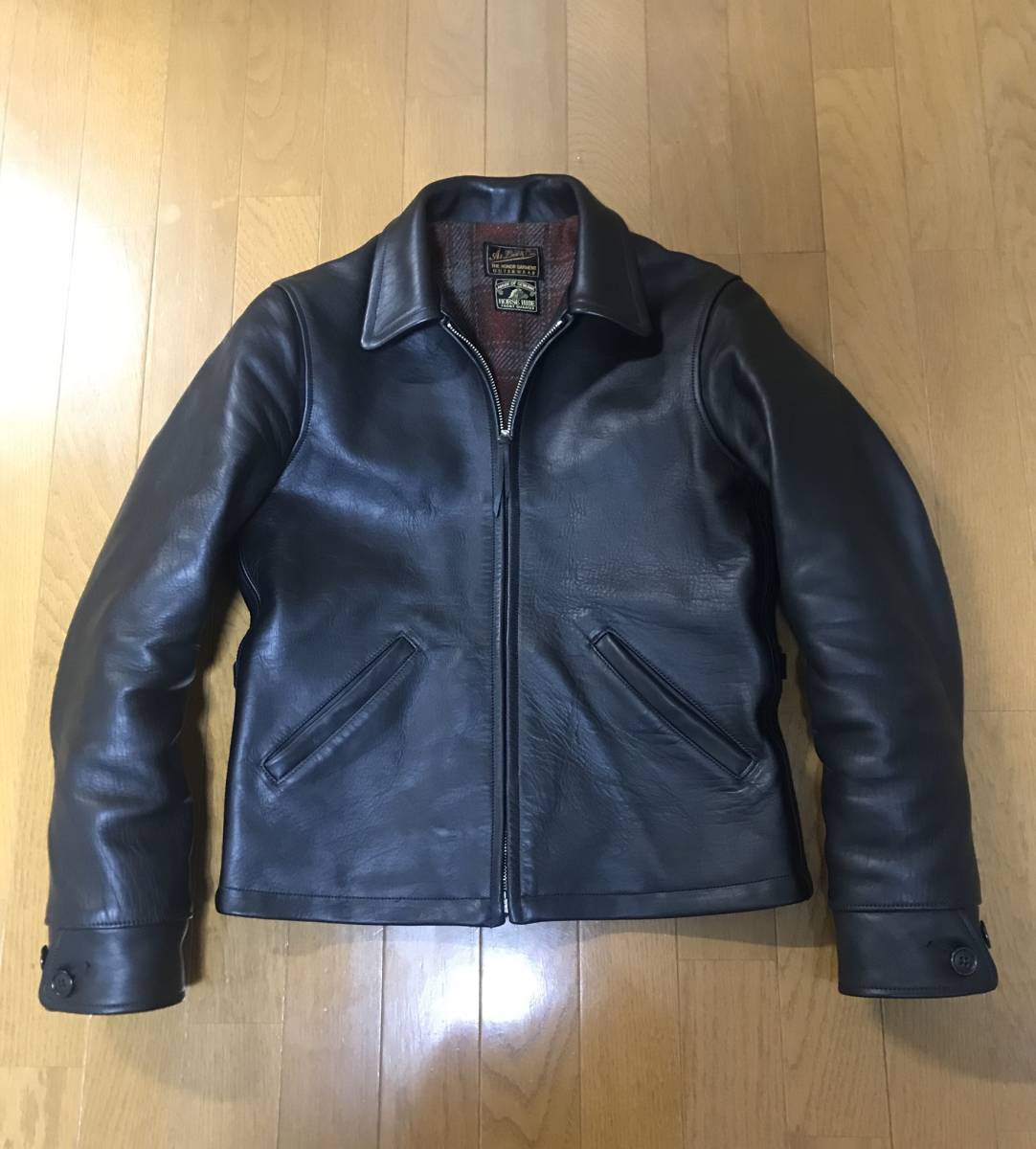 美品 AtLast&co sports horse hide JKT 36 time worn clothing アット