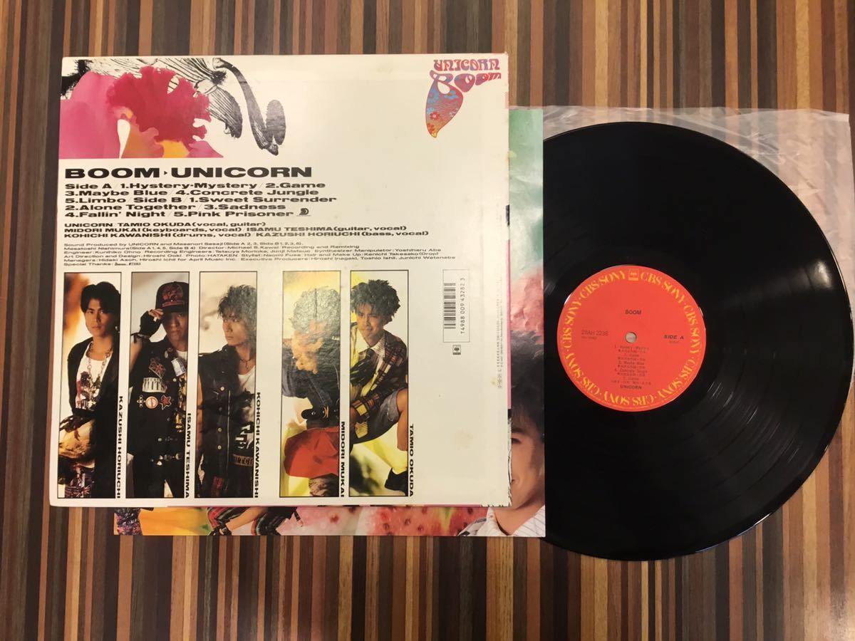 unicorn boom LP 奥田民生 ユニコーン ブーム レコード F7072